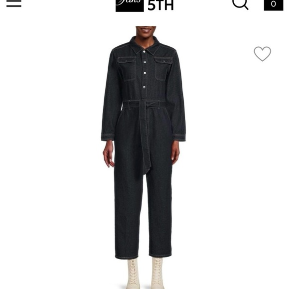 SOLD!! Lea & Viola Blue Jumpsuit - Picture 11 of 11